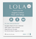 Lola Organic Cotton Pads (Heavy, 20 count)